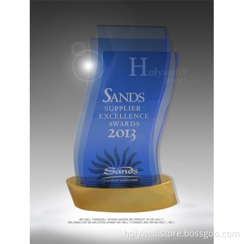 Unique Crystal Award with a Shiny Effect.